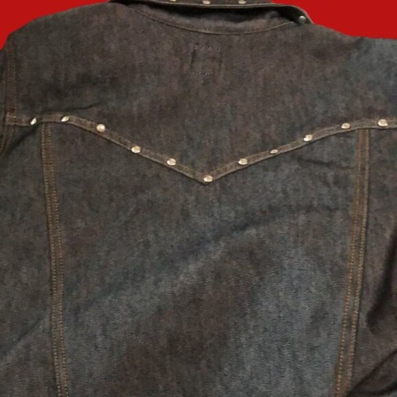 Cruel Girl black studded Jean jacket size Large - Picture 5 of 5